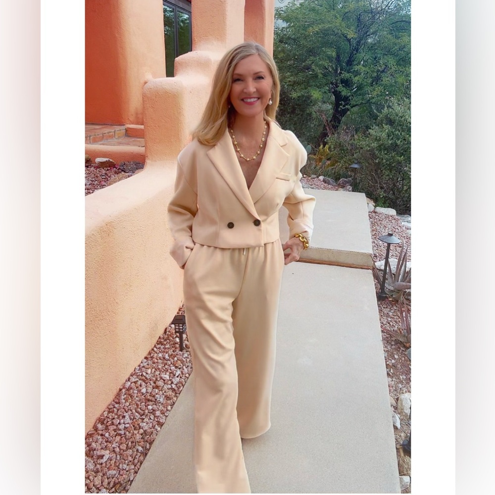 NWT 2PC Oversized Blazer & Pant Women's Suit-S
